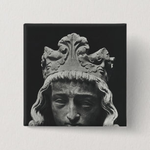 Clovis II , Merovingian Frankish Vierkante Button 5,1 Cm