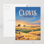 Clovis, New Mexico Briefkaart (Voorkant / Achterkant)