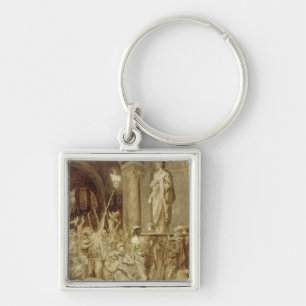 Clovis vervoerd op zijn schild sleutelhanger