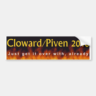 Cloward en Piven 2016 Bumpersticker