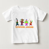 Clowing rond Baby T-Shirt (Voorkant)