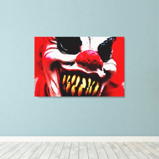 Clown 1 36x24 (90x60cm) waccna canvas afdruk (Insitu (Houten vloer))