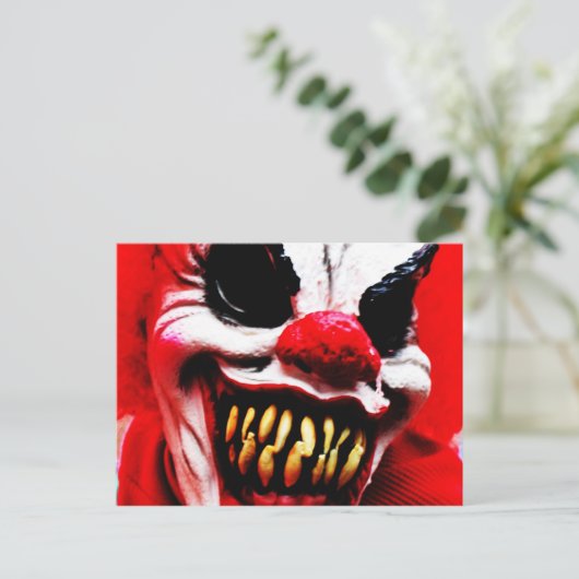 Clown 1 pccna briefkaart (Staand voorkant)