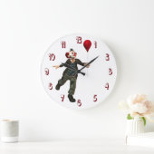 Clown 3 Wall Clock Grote Klok (Huis)