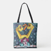 Clown Acrobat Canvas tas (Achterkant)