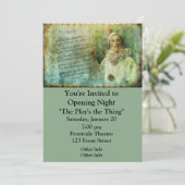 Clown Actor and Song Sheet Kaart (Staand voorkant)