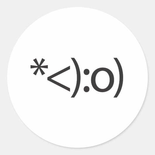 clown.ai ronde sticker (Voorkant)