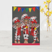 Clown All Occasion Wenskaart Kaart (Gele Bloem)