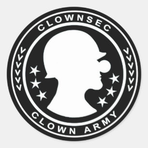 Clown Army Badge Sticker