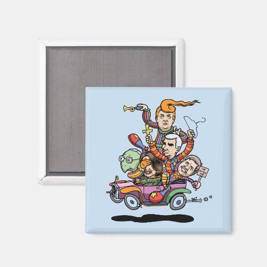 Clown auto 5-19 magneet (Voorkant / Achterkant)