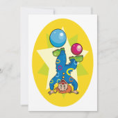 Clown Balancerende Ballen Pret Circus Kaart (Voorkant)