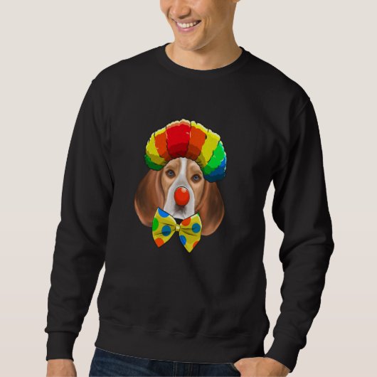 Clown Beagle Circus Hond Trui (Voorkant)