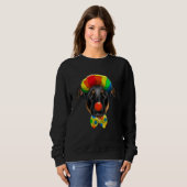 Clown Beauceron Circus Dog Trui (Voorkant volledig)