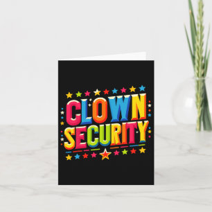 Clown Beveiliging Halloween Kostuum Kaart