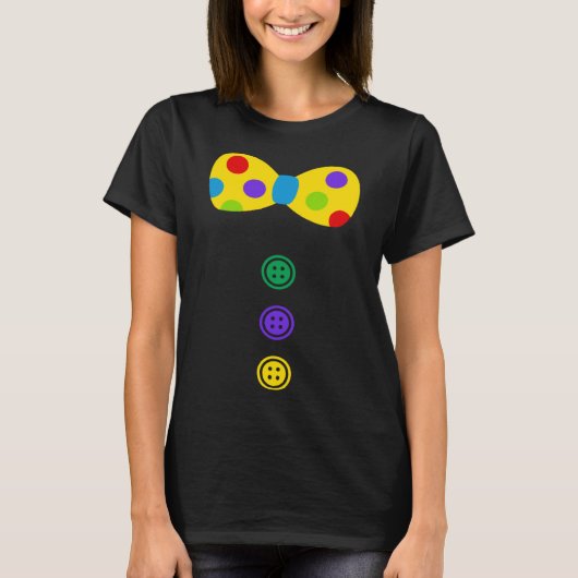 Clown Big Bow Stropdas Tacky Clown Outfit Clown Bo T-shirt (Voorkant)