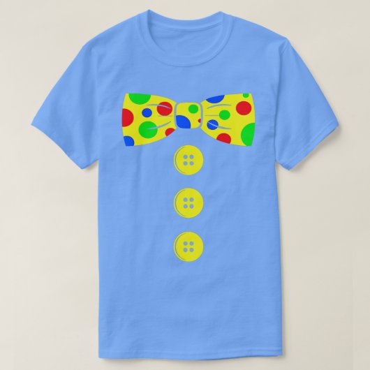 Clown Big Bow Stropdas tshirt Grappige kleverige c (Design voorkant)