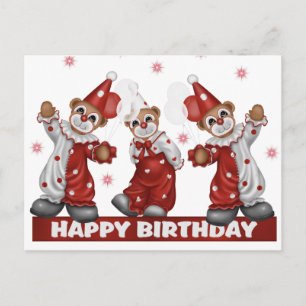 Clown Birthday Briefkaart
