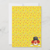 Clown Birthday Invitation Kaart (Achterkant)