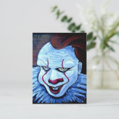 Clown:Boos Briefkaart (Staand voorkant)