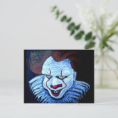 Clown:Boos Briefkaart (Staand voorkant)