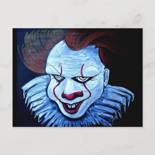 Clown:Boos Briefkaart (Voorkant)