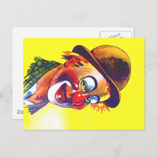 clown briefkaart (Voorkant / Achterkant)