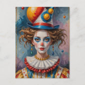 clown briefkaart (Voorkant)