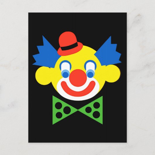 clown briefkaart (Voorkant)