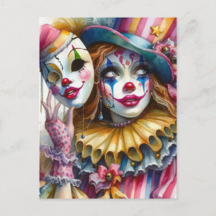 clown briefkaart