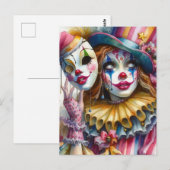 clown briefkaart (Voorkant / Achterkant)