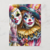clown briefkaart (Voorkant)