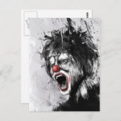 clown briefkaart (Voorkant / Achterkant)