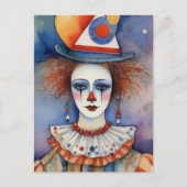 clown briefkaart (Voorkant)