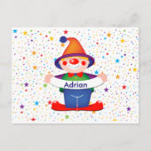 clown briefkaart (Voorkant)