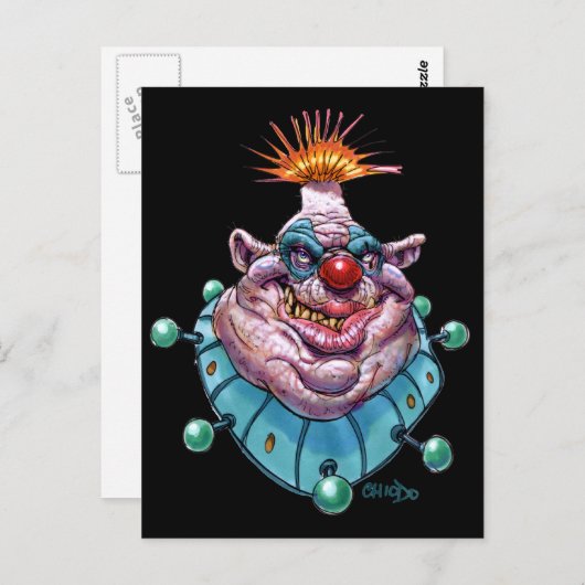 clown briefkaart (Voorkant / Achterkant)