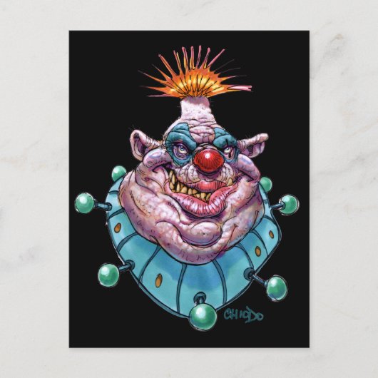 clown briefkaart (Voorkant)