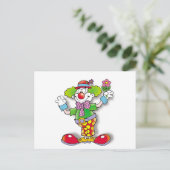 clown briefkaart (Staand voorkant)