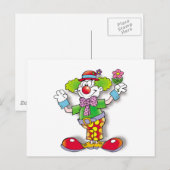 clown briefkaart (Voorkant / Achterkant)