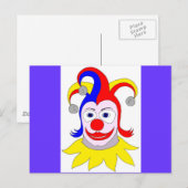 clown briefkaart (Voorkant / Achterkant)
