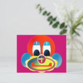 clown briefkaart (Staand voorkant)