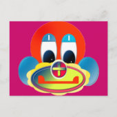 clown briefkaart (Voorkant)