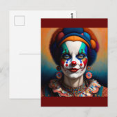 clown briefkaart (Voorkant / Achterkant)