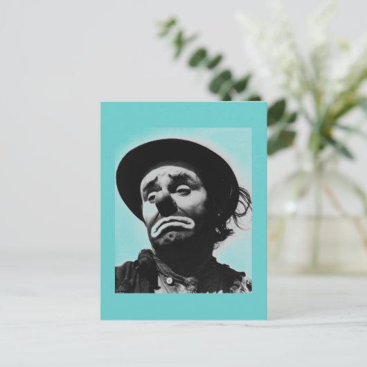 clown Briefkaart (Staand voorkant)