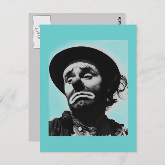 clown Briefkaart (Voorkant / Achterkant)