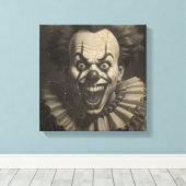  clown canvas muurkunst (Insitu (Houten vloer))