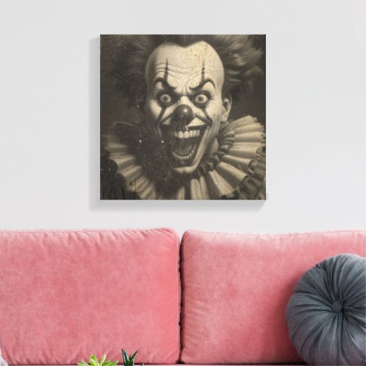  clown canvas muurkunst (Insitu (Woonkamer))