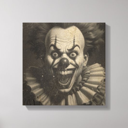  clown canvas muurkunst afdruk (Voorkant)