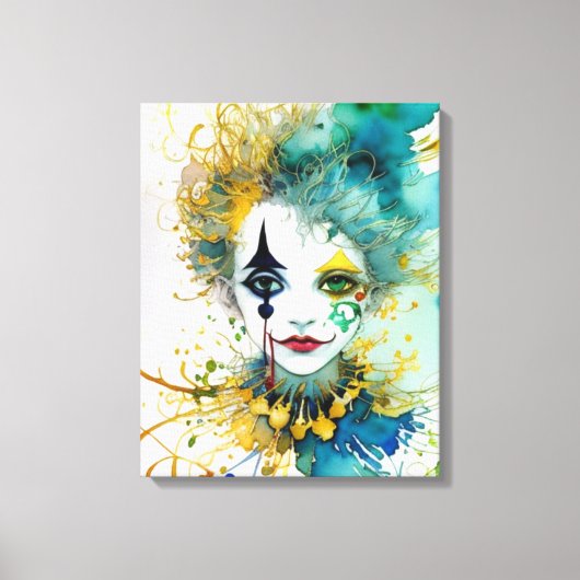 Clown Canvas Print (Voorkant)