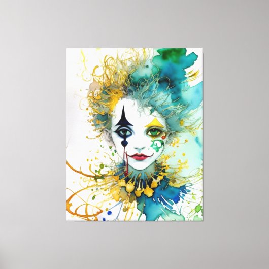 Clown Canvas Print (Voorkant)