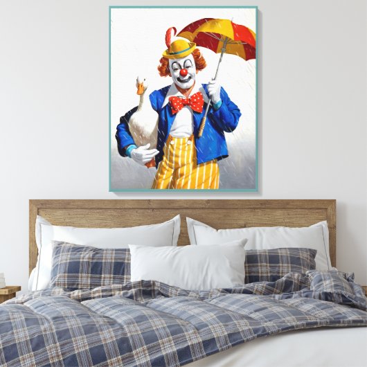 Clown canvas schilderij 1 (Insitu (Slaapkamer))